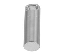 TOPBATHY Pilulier Acier Inoxydable à Compartiment Unique Étanche Porte-clés Boîte à Pilules Compacte Conteneur Organisateur Pour Petites Choses