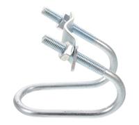 TOPBATHY Pince de Toit de Voiture pour Barres Rondes 3 CM | Fer Galvanisé Argenté, Installation Simple et Rapide, Réduit les Mouvements, Résiste au Vent Vibrations