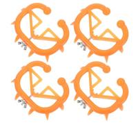 TOPBATHY Pinces Nasales Pratique Orange pour Veaux Lot de 4 en Plastique Réutilisables Haute Performance Outil Simple pour Sevrage de Veaux et Bovins en Élevage