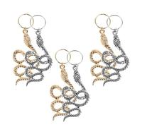 TOPBATHY Pinces Serpent Accessoires Cheveux Ethniques de Spirale Lot de 6 en Alliage pour Dreadlocks pour Coiffures Stylées et Occasions Variées