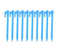 TOPBATHY Piquets de Tente en Plastique Robustes Bleus 100 Pcs, Piquets d'ancrage 14,7 CM pour Camping, Randonnée et Fixation de Tentes, Sardines Légères et Visibles pour Jardin et Abris