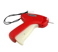 TOPBATHY Pistolet Étiqueteuse Vêtements Rouge Multifonction Applicateur Rapide Étiquettes Prix Outil Plastique Léger pour Boutique et Usine avec Lanière Suspendue Pratique