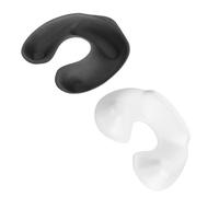 TOPBATHY Plateau Cou Coiffure Éponge Bicolore Noir et Blanc Plateau Réception Permanente et Coloration Protège-épaule Confortable pour Salon et Usage Personnel Accessoire Coiffure