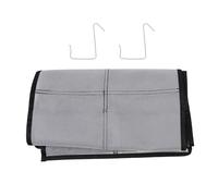 TOPBATHY Pochette de Rangement Mural Suspendue sans Clous, 12 Compartiments Transparents, Tissu Non Tissé Gris, Organiseur Multifonction pour Articles Divers, pour Porte et Placard,