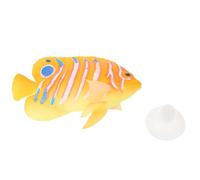 TOPBATHY Poisson Artificiel Orange en Plastique Flottant pour Décoration D'aquarium Détails Réalistes, pour L'aménagement Paysager D'aquarium