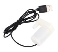 TOPBATHY Pompe à Eau Submersible Câble D'alimentation 1m Mini USB 5v 2pcs Faible Bruit, Facile à Nettoyer Débit 3l/min en Pvc Noir pour Aquarium et Fontaines
