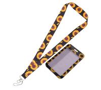 TOPBATHY Porte-badge Rétractable avec Lanière Tour de Cou Étui pour Carte Identité et Carte Bus Porte-carte pour Étudiants et Professionnels