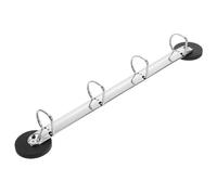 TOPBATHY Porte-Documents Magnétique 4 Trous pour Classeur, Fixation Murale sur Surface Métallique, Mécanisme de Reliure Suspendue, Gain de Place pour Bureau, Dossier de Documents