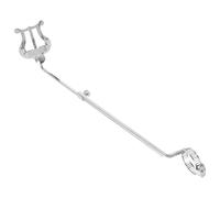 TOPBATHY Porte-partitions Pliable pour Flûte et Lyre de Marche, Clip Réglable en Alliage Argenté, Accessoire Léger et Portable pour Musiciens Nomades, Compatible Clarinette et Fanfare,