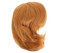 TOPBATHY Postiche Courte Synthétique Blonde pour Hommes Style Politicien Halloween Cosplay Fête