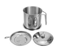 TOPBATHY Pot de Séparation des Graisses en Acier Inoxydable 1,9 L
