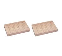 TOPBATHY Présentoir En Bois Pour Brochettes 2 Pièces 15.00X4.00X3.90 Pouces Support Multifonctionnel Pour Buffet Apéritif Fruits Et Amuse-Gueules Idéal Pour Fêtes Réceptions