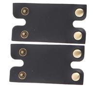 TOPBATHY Protège-tête de Rasoir en Similicuir 2 Pièces pour Rasoir Manuel Noir, Étui de Protection Compact et Résistant pour Homme, Accessoire de Rasage Pratique pour Voyage et Rangement