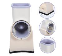 TOPBATHY Râpe Manuelle Multifonction avec Manivelle Coupe Légumes Compact pour Trancher Râper et Émincer Fruits et Légumes Accessoire Cuisine Sécurisé avec Garde Main Facile à Nettoyer