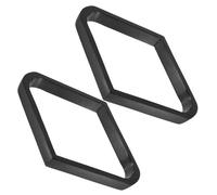 TOPBATHY Râtelier de Billard en Bois Massif Noir Support Triangulaire pour 9 Boules Accessoire de Table de Billard Professionnel Rangement Pratique pour Jeu de Snooker