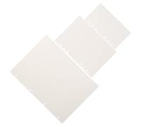 TOPBATHY Recharges de Papier à Feuilles Mobiles 6 Trous Pages Intérieures Vierges pour Classeur A5 A6 A4 Lot de 3 Carnets Rechargeables pour Agenda Bureau et Étude Papier Absorbant