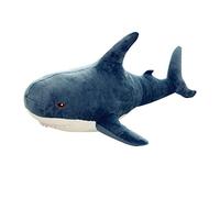 TOPBATHY Requin en Peluche 45 Cm Joli Requin en Peluche Nimal Poupée Longue en Corps De Oreillers en pour La Maison Bleu Foncé