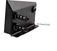 TOPBATHY Réservoir Huile Aluminium avec Bouchon Vidange Cuve Noire Légère pour Voiture Séparateur Huile et Reniflard Moteur Récupération des Huiles et Boues