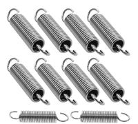 TOPBATHY Ressorts de Sécateur Plus Épais et Résistants à l'usure Lot de 10 en Acier Inoxydable Argenté et Remplacement de Printemps Accessoires pour Outillage Jardin pour Taille-Haies