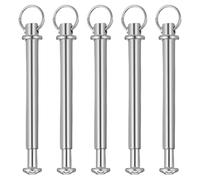 TOPBATHY Rivets Métalliques Avec Anneaux Pour Éventail Pliable Kit De Réparation 5 Sets Accessoires De Fixation Pour Eventail Portable 3X0.3 Pouces