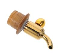 TOPBATHY Robinet en Bois pour Barillet de Vin et Carafe à Eau Bouchon en Bois, Design Vintage, Étanchéité et Entretien Facile, pour Caves et Bars à Domicile