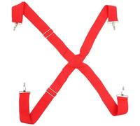 TOPBATHY Sangle de Caisse Claire Réglable Double Épaule pour Percussion, Ceinture Rouge Résistante et Solide, Élingue de Tambour pour Défilés et Spectacles, Accessoire Instrument de