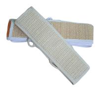 TOPBATHY Sangle Exfoliante Longue Naturelle pour Bain Serviette Gommante Corps avec Cordons Lave-dos pour Nettoyage Profond Quotidien