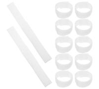 TOPBATHY Sangles de Fixation Antidérapantes pour Bottes de Chien et Chat, 20 Pièces Blanches en Nylon et Polyester, Protection la Pluie Boue pour Promenades Quotidiennes