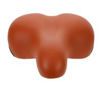 TOPBATHY Selle de Vélo Rembourrée Imperméable Antichoc pour Adulte Coussin Ergonomique pour VTT et Vélo Électrique Couleur Marron Clair Confortable pour Longues Distances