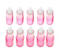 TOPBATHY Set de Flacons Compte-gouttes Verre Rose Or pour Huiles Essentielles et Bouteille Étanche et Résistante pour Voyage Aromathérapie et Parfums