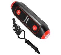 TOPBATHY Sifflet Électronique ABS Rouge avec Lampe LED Sos 3 Tons Réglables Sifflet à Main pour Entraîneurs et Arbitres pour Camping Randonnée et Sécurité en Plein Air