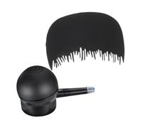 TOPBATHY Spray Volumateur Noir à Fibres Capillaires Embout Applicateur et Peigne pour Ligne Frontale Densification Instantanée Usage Quotidien et Retouches Capillaires