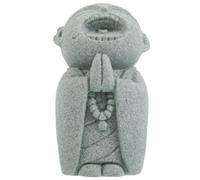 TOPBATHY Statue de Moine Japonerie en Grès Fin pour Décor D'aquarium et Bonsaï, Pièce Artistique Unique Design Esthétique et Atmosphère Sereine pour Chambre ou Bureau