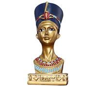 TOPBATHY Statue Égyptienne Décorative Nefertiti en Résine, Sculpture Artisanale Antique, Décoration D’intérieur, Ornement pour Bureau Et Salon, Présent Original