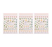TOPBATHY Stickers pour Ongles Cactus 3pcs en Plastique Motifs Variés pour Décoration Manucure Diy, pour Fête ou Usage à Domicile
