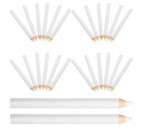 TOPBATHY Stylo à Ongles Blanc pour Manucure Diy, Crayon de Sélection de Strass 30pcs en Matériau Synthétique Léger pour Accessoires Nail Art