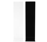 TOPBATHY Support de Notes Adhésives en Acrylique Noir 2pcs pour Bureau, Design Moderne et Gain de Place, Organisation pour Professionnels Occupés en Voyage ou Bureau