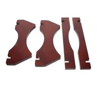 TOPBATHY Support de Table en Bois pour Fût de 5 L Rouge Foncé, Porte-Distributeur de Boissons Rustique, Casier à Vin Décoratif Autoportant, Bar à Domicile et Fêtes, Stand de Bière Robuste