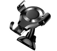 TOPBATHY Support de Téléphone à Ventouse pour Véhicule, Fixation Console | Gravité Automatique, Anti-vibrations, Commande Main, Plastique Alliage D'aluminium, Noir Couleur Aléatoire