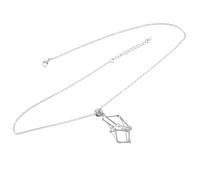 TOPBATHY Support en Métal Argenté Léger avec Corde Réglable pour Pendentif Vide, pour Bijoux DIY et Occasions Spéciales