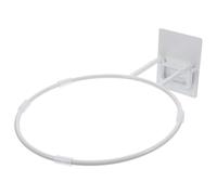 TOPBATHY Support Mural de Rangement pour Ballons de Sport, Porte-Ballons adhésif Pliable, Rack Multifonction pour Basketball, Football et Volleyball, Organisateur Mural Blanc Simple