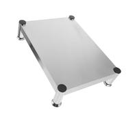 TOPBATHY Support pour Casseroles et Ustensiles Cuisine en Acier Inoxydable Certifié, Antidérapant et Compatible Plaques à Induction et Cuisinières à Gaz, Petite Taille 40x30x10 Cm, Usage