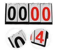 TOPBATHY Tableau de Score Portable Pliable à 4 Chiffres en Plastique Solide Affichage Bicolore Noir et Rouge Mini Compteur pour Jeux de Société Tennis de Table et Sports en Intérieur