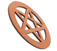 TOPBATHY Tapis de Pentagramme Sculpté Main pour Rituels Décoration de Design Unique pour Protection et Concentration Spirituelle