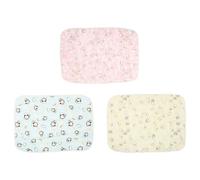 TOPBATHY Tapis Imperméable pour Petits Animaux 3pcs en Fibre de Polyester Léger et Solide, Doublure de Cage pour Canapés et Nids, Lavable et Réutilisable