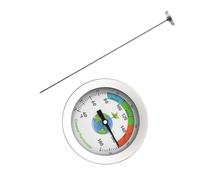 TOPBATHY Thermomètre 40 à 180 °f à Compost en Acier Inoxydable Argenté