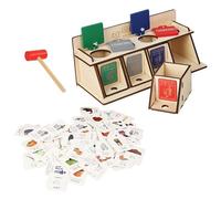 TOPBATHY Tri des Déchets Soi-même en Bois pour Garçons et Filles | Apprentissage Ludique, Papier Inclus, Développe Motricité Fine et Logique, pour Enfants Attentifs