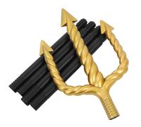 TOPBATHY Trident d'halloween Accessoire Réutilisable en Plastique Noir Style Antique pour Costume de Diable Adulte, pour Pièces de Théâtre et Soirées Costumées