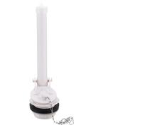TOPBATHY Valve de Chasse D'eau Wc, Tube Trop-plein Réglable, Joint Étanche | ABS et Acier Inoxydable, Blanc, pour Trous D'évacuation et Réservoirs, Baffle