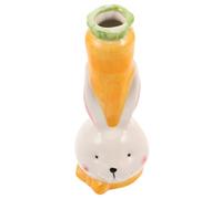 TOPBATHY Vase Céramique Forme de Lapin pour Fleurs Conteneur Hydroponique Décoratif pour Plantes Petit Vase pour Cuisine Salon pour Arrangements Floraux et Plantes Hydroponiques